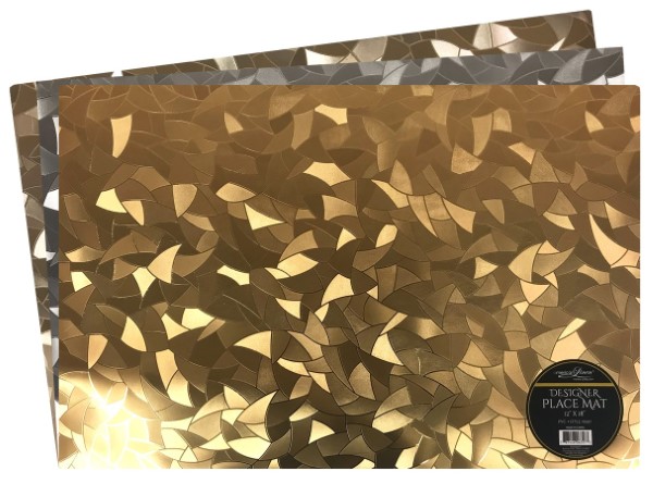 METALLIC PVC PLACEMATS GEO