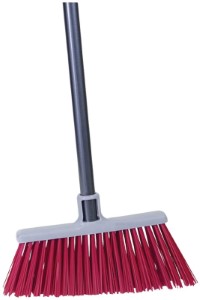 Quickie 757-6 Rough Surface Upright Broom, Polypropylene Bristle, Black