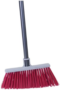 Quickie 757-6 Rough Surface Upright Broom, Polypropylene Bristle, Black