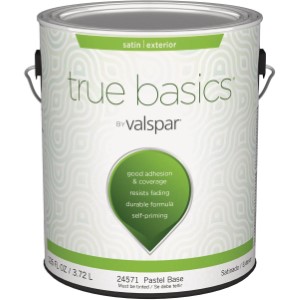 True Basics by Valspar Satin Exterior House Paint, 1 Gal