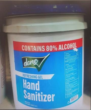 DONE HAND SANITIZER PAIL 5GAL