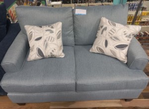 Blooming Grove Loveseat - Aqua