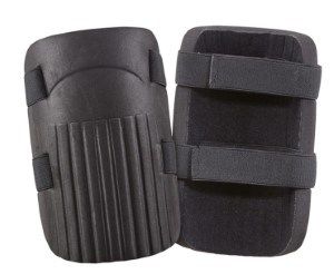 CLC V229 Durable Knee Pad, Hook-and-Loop Closure, Elastic Strap, Black
