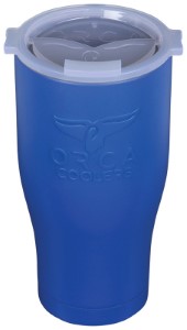DRINKWARE BLUE W/CLR LID 27OZ