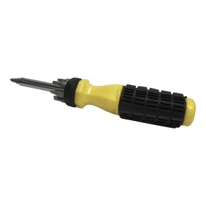 Vulcan 6-In-1 Multi-Bit Screwdriver, Vanadium, Chrome