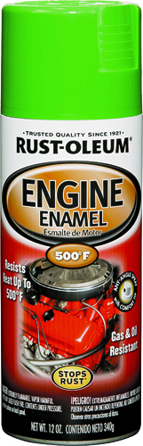 RUST-OLEUM AUTOMOTIVE 248951 Engine Enamel Spray Paint, Grabber Green, 12 oz