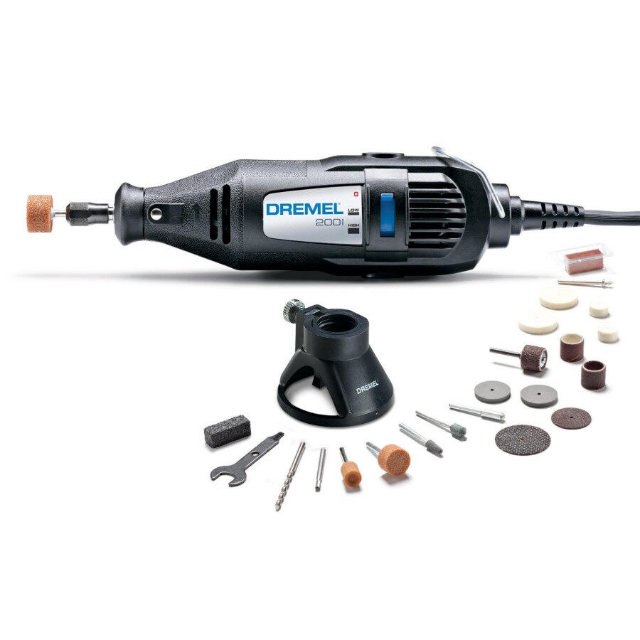 DREMEL 200-1/21 Rotary Tool Kit 120V 1/8 in Chuck, 6 ft L Cord, Gray