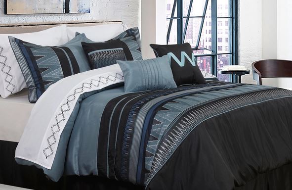 COMFORTER 7PC VANGUARD KING BURG