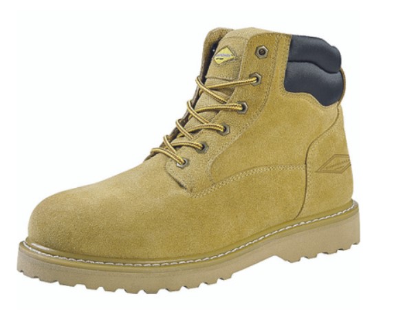 Diamondback Hiker Work Boot, 8 In, Unisex, Beige, Suede Leather