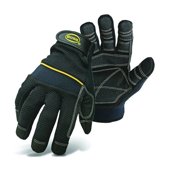 GLOVE MECHANICS W/PVC PALM LRG