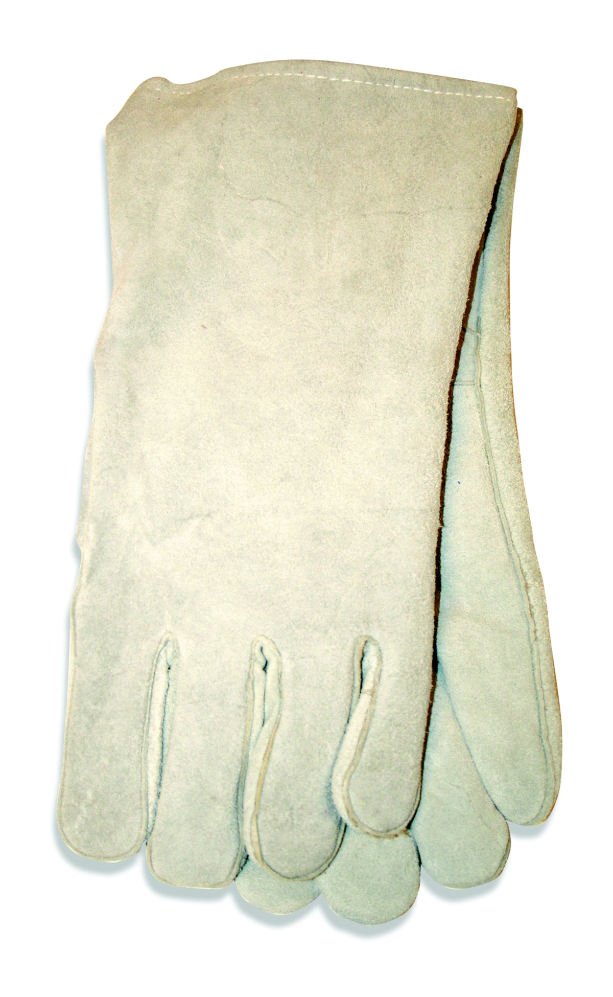 Gray Leather Welder's Glove