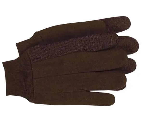 Boss 4024L General-Purpose Protective Gloves, L, Knit Wrist Cuff, Brown,