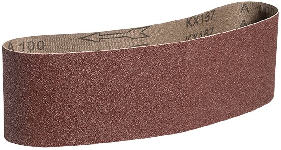 Mercer Industries 107100 3" x 24" Aluminum Oxide Sanding Belts 100Grit - 10