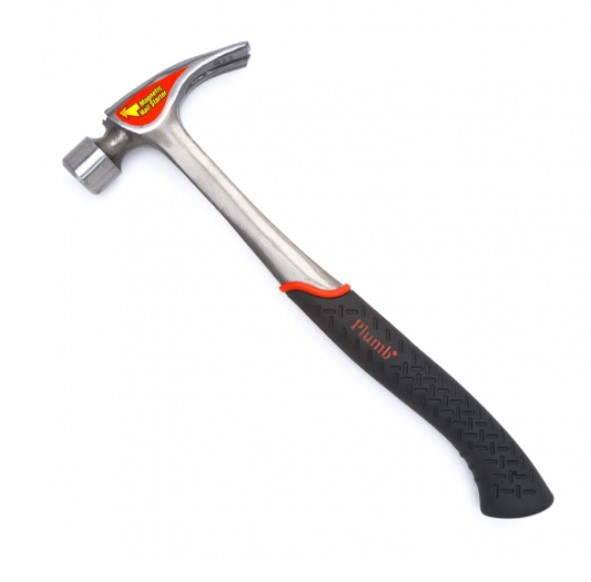 Plumb Pak SS28RCFN/SS28RCF Premium Rip Claw Hammer, 28 oz, Steel Head, 16 in