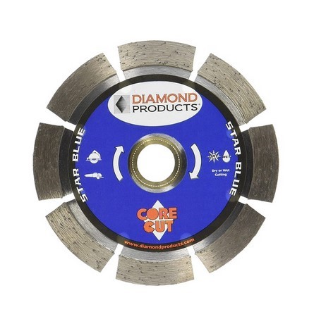 DIAMOND PRODUCTS 74950 SEGMENTED 4" X .070 X 7/8" STAR BLUE DIAMOND BLADE