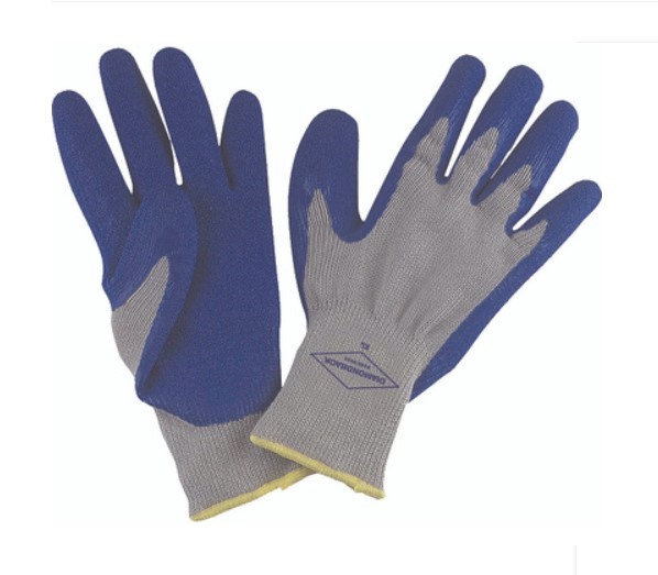 GLOVE WORK RUBBER PALM MEDIUM