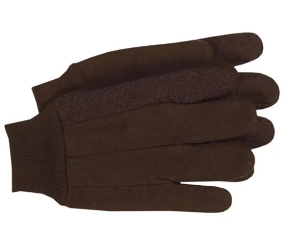 Boss 4024L General-Purpose Protective Gloves, L, Knit Wrist Cuff, Brown,