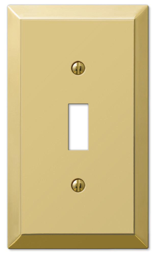 Amerelle 163TBR Traditional Wallplate, 1-Gang, Steel