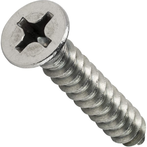METAL SCREW PHIL SS FH 6X5/8
