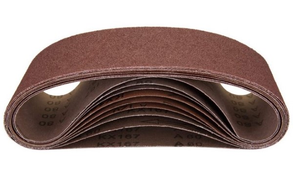 Mercer Industries 106100 3" x 21" Aluminum Oxide Sanding Belts 100Grit - 10