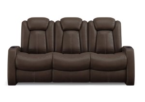 CRESTLINE PWR RECLINER SOFA BRN