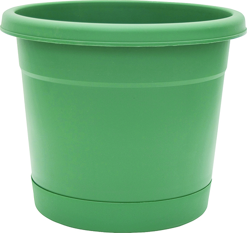 PLANTER/SAUCER OLIVE GREEN 6IN
