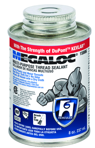 Oatey Megaloc 15806 Thread Sealant, Blue, 8 oz Can