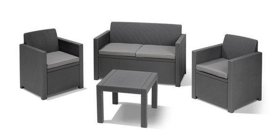 Alabama Lounge Set 4PC Graphite