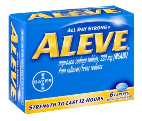 Aleve Pain Reliever/Fever Reducer, 6 Caplets