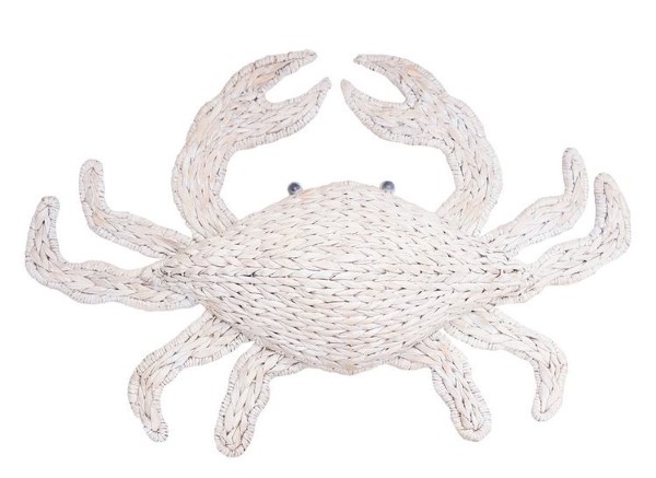 WOVEN CRAB WALL DECOR