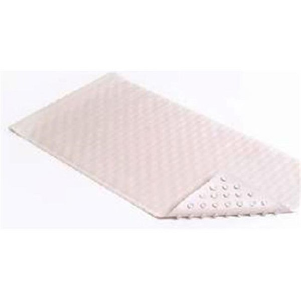 Con-Tact Brand BMAT-C4V04-04 Wave Rubber Bath Mat | White | 18" x 36"