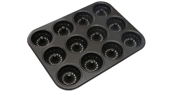 Webake Mini Fluted Tube Cake Pan, Non-Stick 2.8 Inch Cake Baking Pan