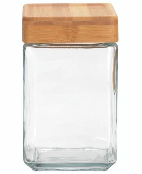 1.5qt Stackable Jar w/Bamboo Lid