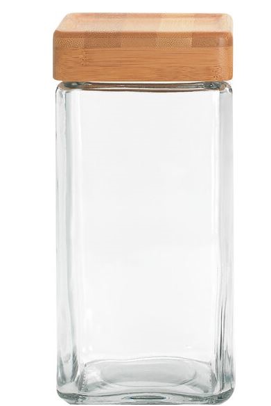 2qt Stackable Jar w/Bamboo Lid