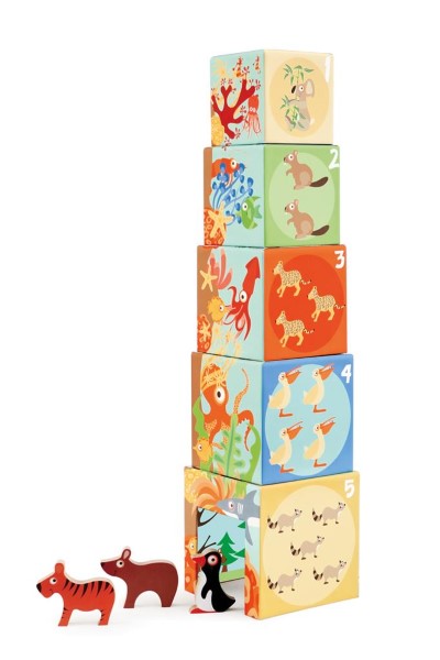 Stacking Tower Animals World