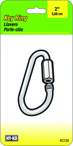 HY-KO KC120 C-Clip, Oval Key Ring, 2-3/8 in Ring