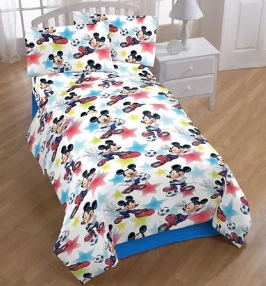 3PC MICKEY SHEET SET TWIN