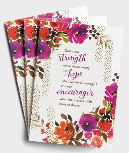 Holley Gerth - God is Our Strength Inspirational Card			