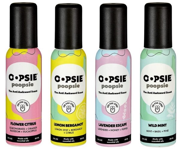 Oopsie Poopsie Bathroom Spray Eliminate Poop Scent, 2oz