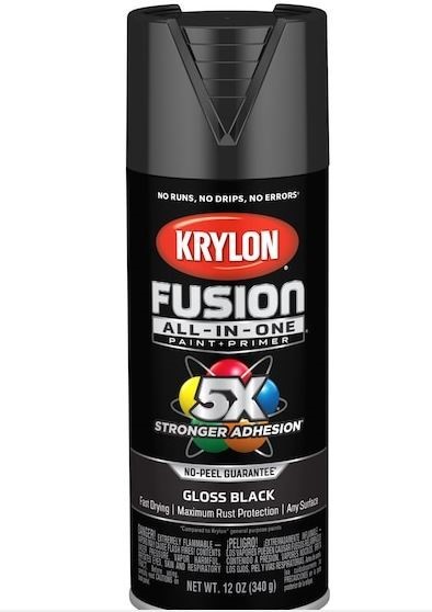 KRYLON SPRAY PAINT GLOSS BLACK