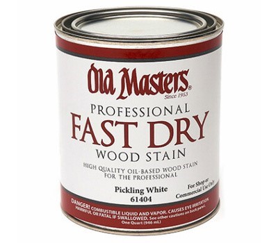 Old Masters  Fast Dry Stain, Pickling White, Liquid, 1 Qt