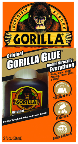 Gorilla 5000201 Glue, Brown, 2 oz Bottle