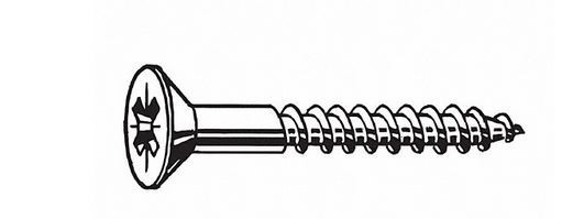 WOOD SCREW SS PHIL FH 12X1-1/4