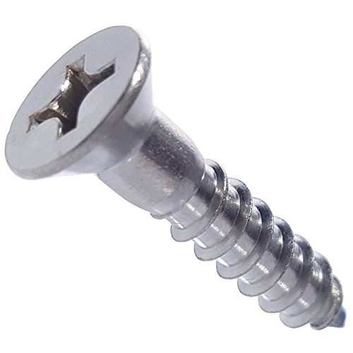 WOOD SCREW SS PHIL FH 12X1-1/2