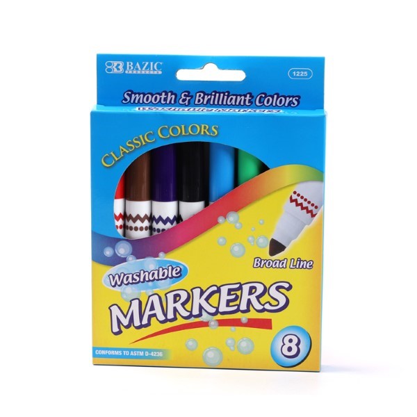 BAZIC 8 JUMBO WASHABLE MARKER