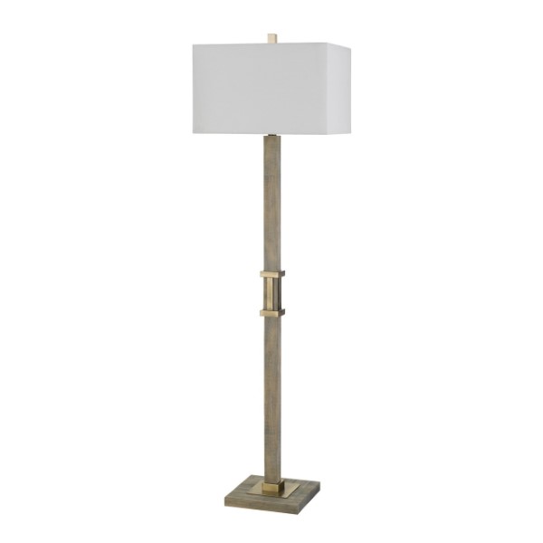 TINEO WOOD FLOOR LAMP W/HARDBACK