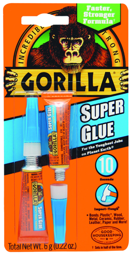 Gorilla 7800109 Super Glue, 3 g Tube