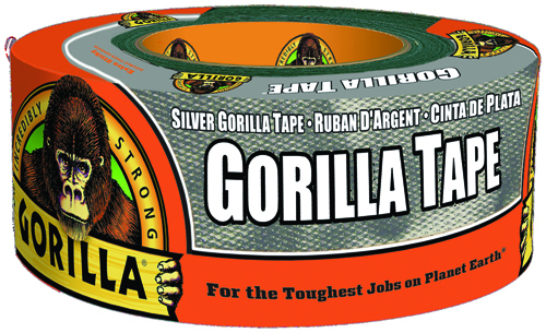 Gorilla 6071202 Duct Tape, 12 yd L, 1.88 in W, Silver