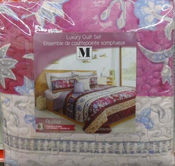 ATELIE QUILT 3PC SET QUEEN/DOUBL