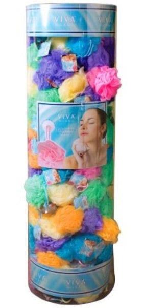 Exfoliating Bath Sponge In Canister